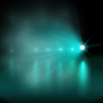 Light show. green Vector illustration Stock Illustration