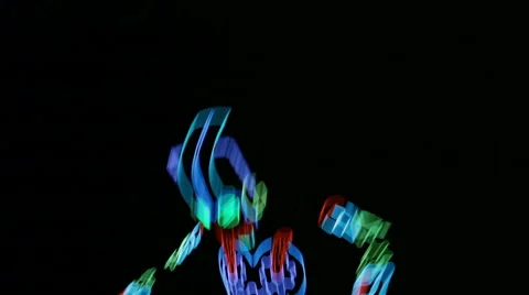 Light show group 스톡 동영상 55291560