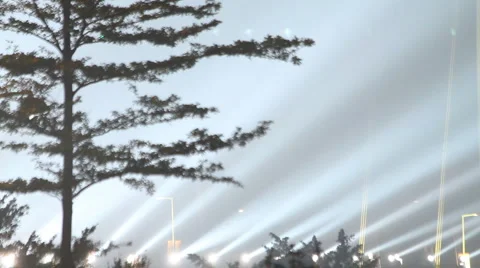 Light show in guangzhou Stock Footage 975445
