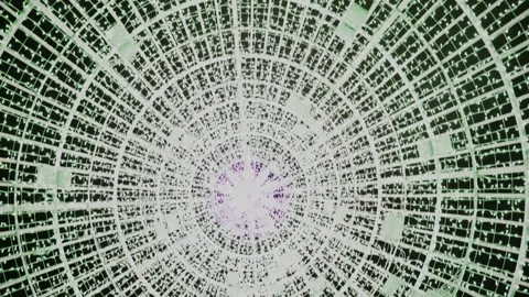 Light Show-Inside-The-Cone-Flip-Over Video stock 154722508