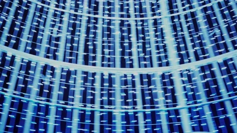 Light Show - Inside the light Cone Anti-Clockwise Rotation fast Stock Footage 154722347
