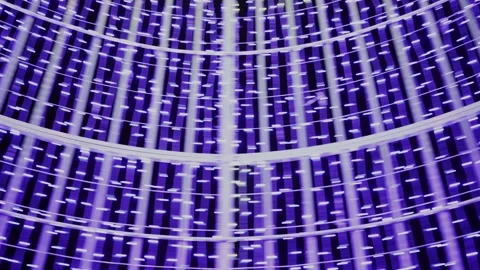 Light Show - Inside the light Cone Clockwise Rotation Video stock 154722451