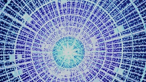 Light show - inside a light cone - tilt &amp; flip back to front Stock Footage 154722505