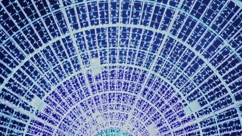 Light Show - Inside the light Cone Tilt Flip Video stock 154722687