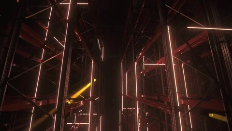 Light show, modern installation Stock Footage 117594705