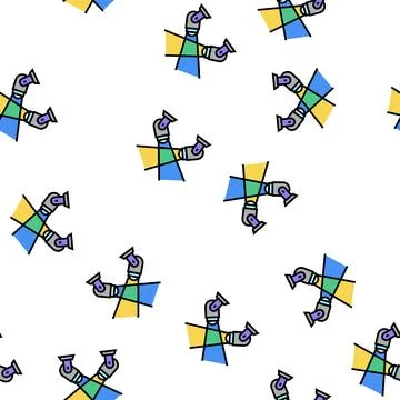 Light show on parade vector seamless pattern Stock Illustration