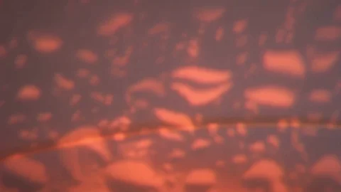 Light shows red projected on the ceiling of a room Stock Footage 91921407