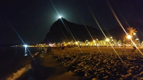 Light in the Sicily beach Foto stock