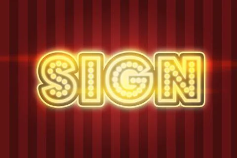 Light Sign Background Stock Illustration