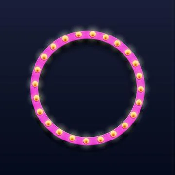 Light sign on dark Stock Illustration