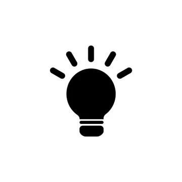 Light sign ideas, web icon. vector design Stock Illustration