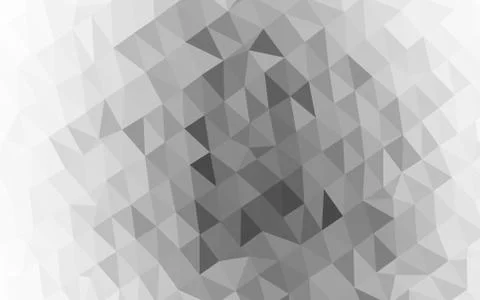 Light Silver, Gray vector abstract polygonal texture. Illustrazione stock
