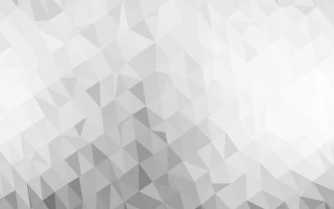 Light Silver, Gray vector abstract polygonal texture. Stock-Illustration