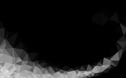 Light Silver, Gray vector abstract polygonal layout. Illustrazione stock