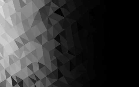 Light Silver, Gray vector abstract mosaic backdrop. Stockillustratie