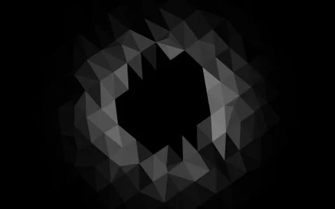 Light Silver, Gray vector abstract polygonal layout. Stock Illustration