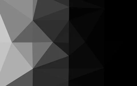 Light Silver, Gray vector abstract polygonal texture. Stock Illustration