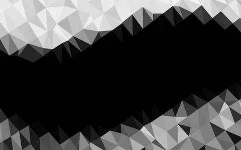 Light Silver, Gray vector abstract mosaic background. Stock Illustration