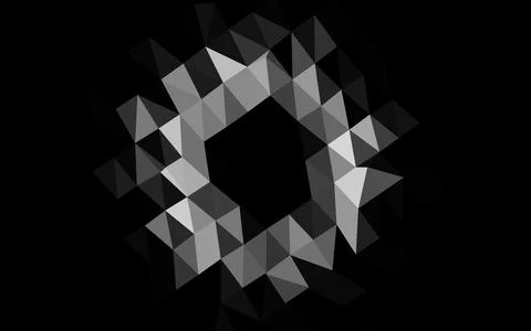 Light Silver, Gray vector abstract mosaic pattern. Illustrazione stock