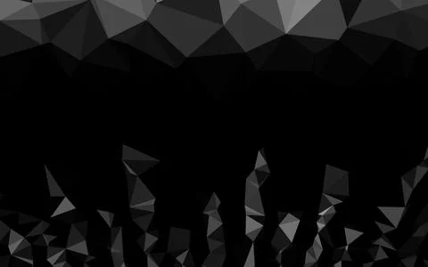 Light Silver, Gray vector abstract mosaic background. Stock Illustration