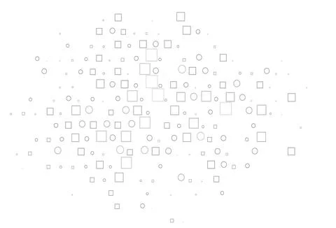 Light Silver, Gray vector backdrop with dots, spots, cubes. Illustrazione stock