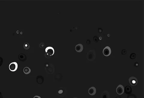 Light Silver, Gray vector background with bubbles. 스톡 일러스트