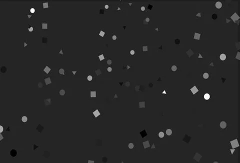 Light Silver, Gray vector background with triangles, circles, cubes. Illustrazione stock