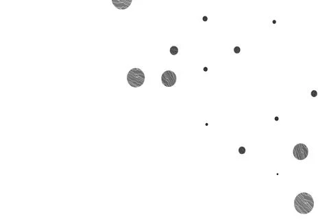 Light silver, gray vector background with bubbles. Stock Illustration