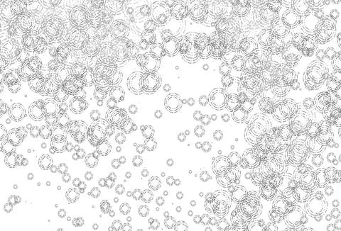 Light Silver, Gray vector background with bubbles. Stock Illustration