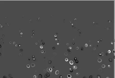 Light Silver, Gray vector background with bubbles. Stock Illustration