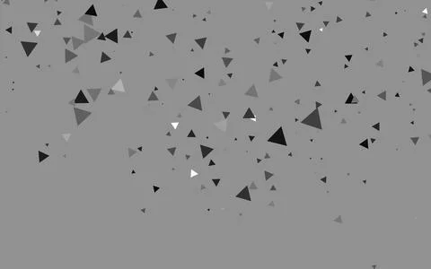 Light Silver, Gray vector background with triangles. Stock Illustration