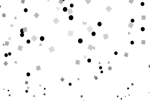 Light Silver, Gray vector background with triangles, circles, cubes. Stock Illustration