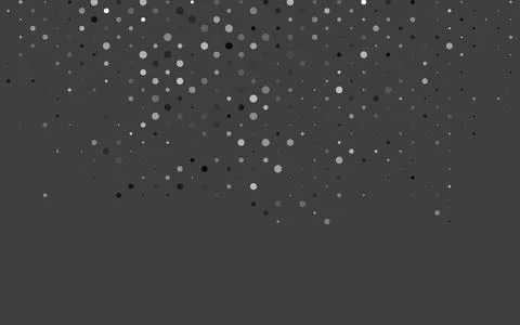 Light Silver, Gray vector background with bubbles. Stock Illustration