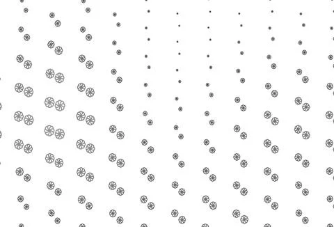 Light Silver, Gray vector background with xmas snowflakes. Stock Illustration