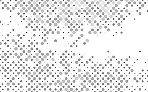 Light Silver, Gray vector background with bubbles. Stock Illustration