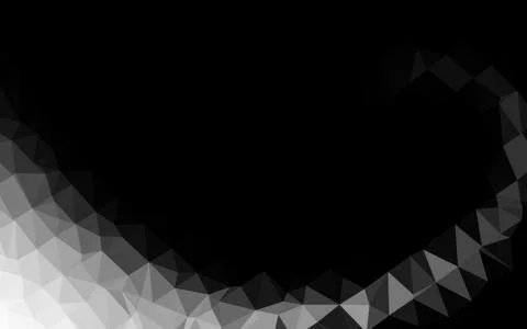 Light Silver, Gray vector blurry triangle template. Illustrazione stock