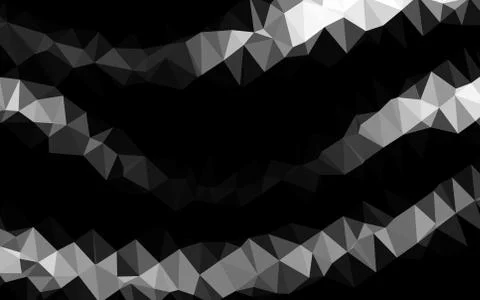 Light Silver, Gray vector blurry triangle pattern. 스톡 일러스트