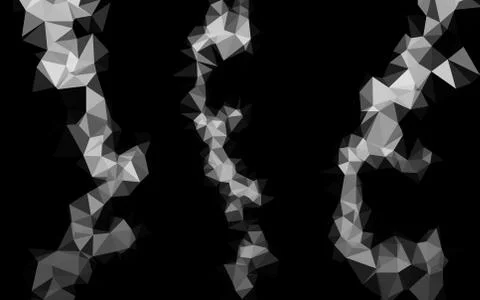 Light Silver, Gray vector blurry triangle pattern. 스톡 일러스트