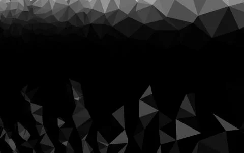 Light Silver, Gray vector blurry triangle pattern. Stock Illustration