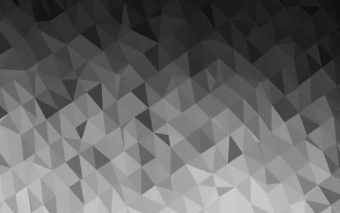 Light Silver, Gray vector blurry triangle pattern. 스톡 일러스트