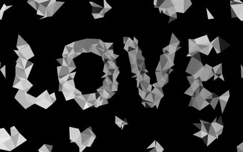 Light Silver, Gray vector blurry triangle texture. Illustrazione stock