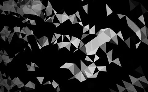Light Silver, Gray vector blurry triangle template. イラスト素材