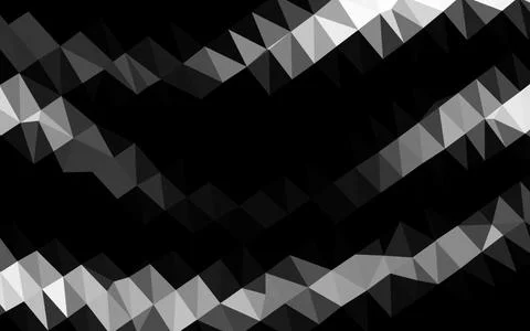 Light Silver, Gray vector blurry triangle pattern. Stock Illustration