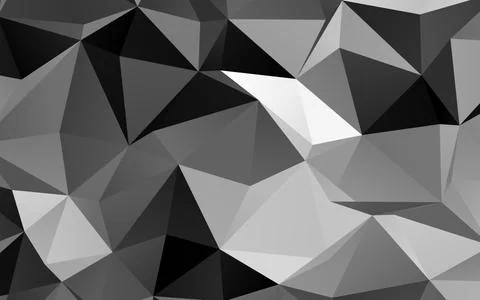 Light Silver, Gray vector blurry triangle pattern. Illustrazione stock