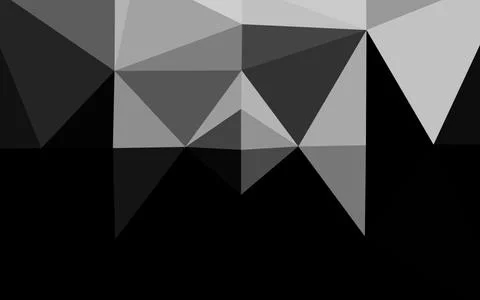 Light Silver, Gray vector blurry triangle pattern. 스톡 일러스트