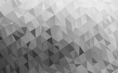 Light Silver, Gray vector blurry triangle pattern. Stock Illustration
