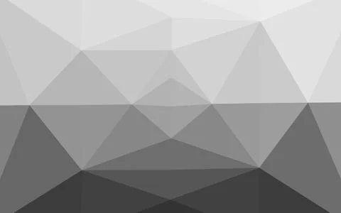 Light Silver, Gray vector blurry triangle pattern. Stock Illustration