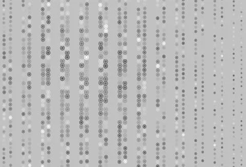 Light Silver, Gray vector cover with beautiful snowflakes. 스톡 일러스트