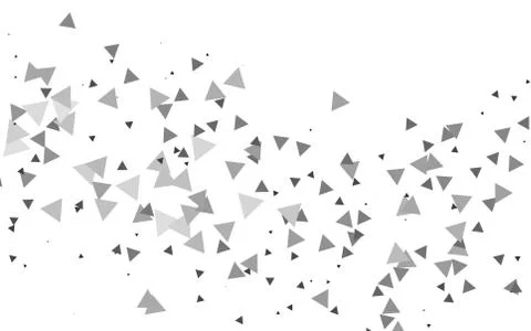 Light Silver, Gray vector layout with lines, triangles. Stock Illustration