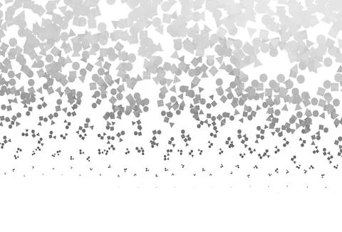 Light Silver, Gray vector layout with circles, lines, rectangles. Illustrazione stock